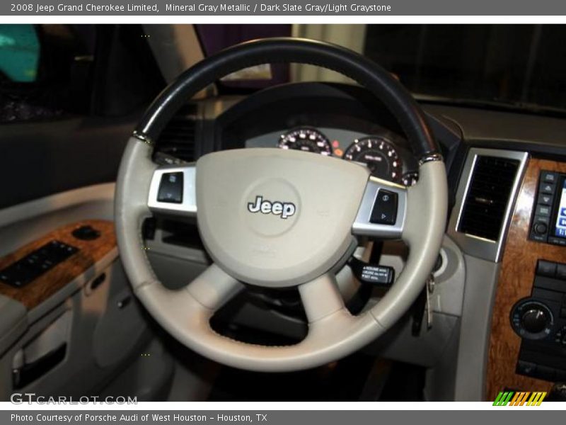 Mineral Gray Metallic / Dark Slate Gray/Light Graystone 2008 Jeep Grand Cherokee Limited