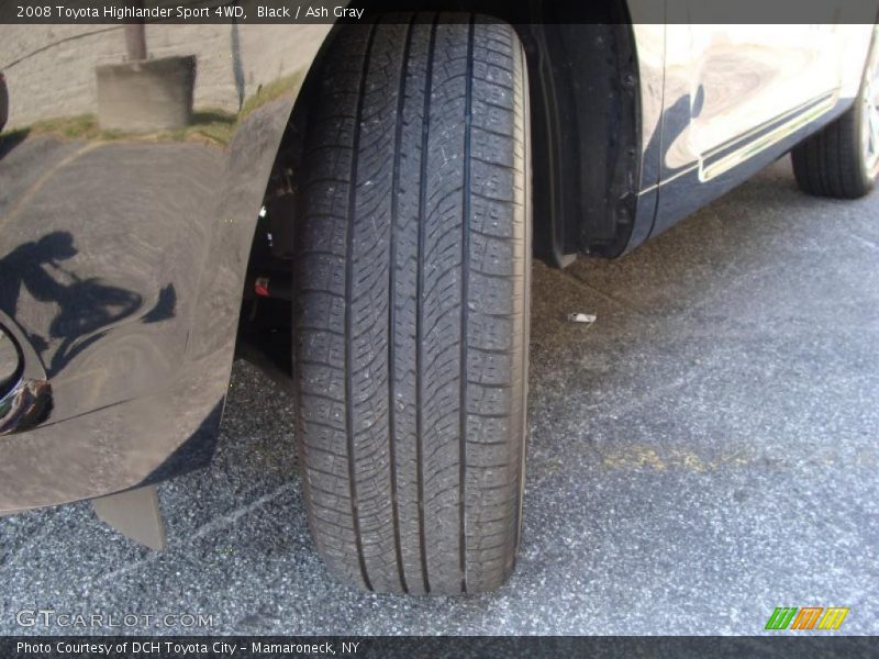 Black / Ash Gray 2008 Toyota Highlander Sport 4WD