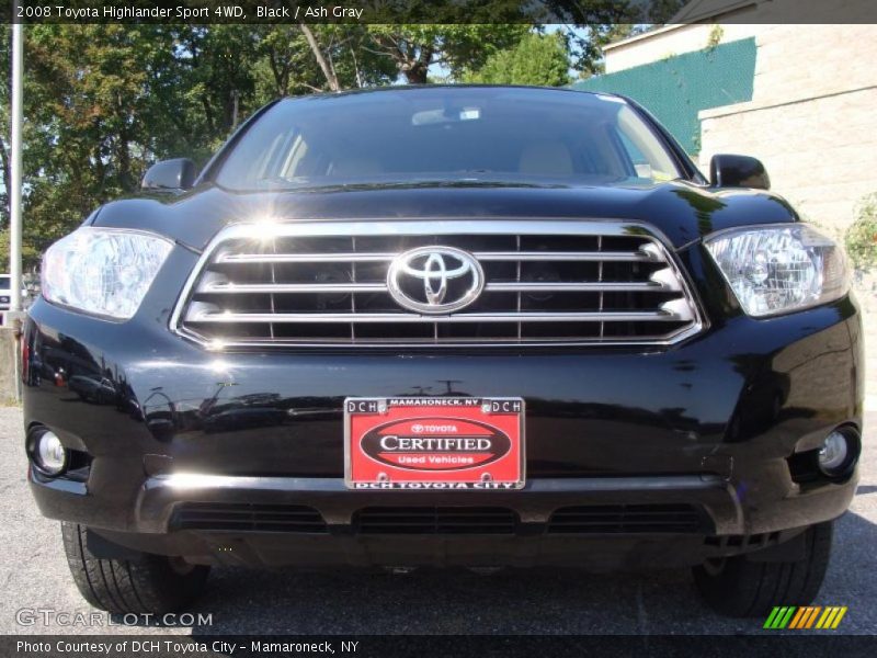 Black / Ash Gray 2008 Toyota Highlander Sport 4WD