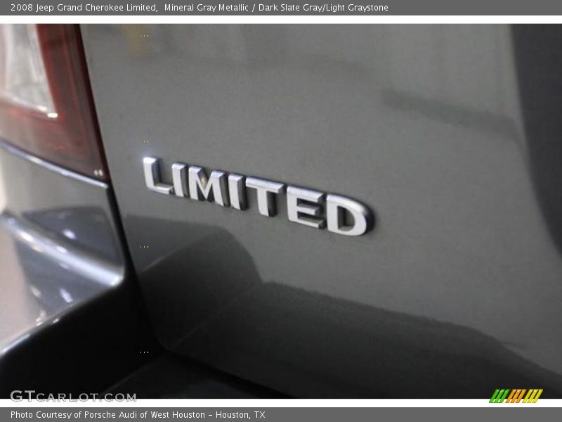 Mineral Gray Metallic / Dark Slate Gray/Light Graystone 2008 Jeep Grand Cherokee Limited