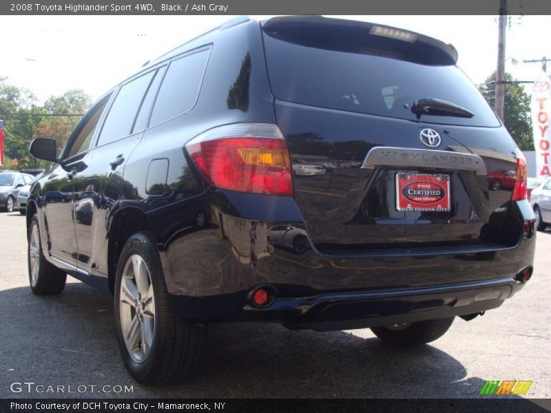 Black / Ash Gray 2008 Toyota Highlander Sport 4WD