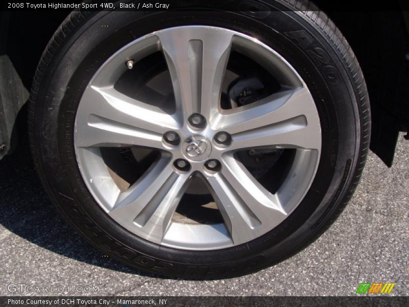Black / Ash Gray 2008 Toyota Highlander Sport 4WD