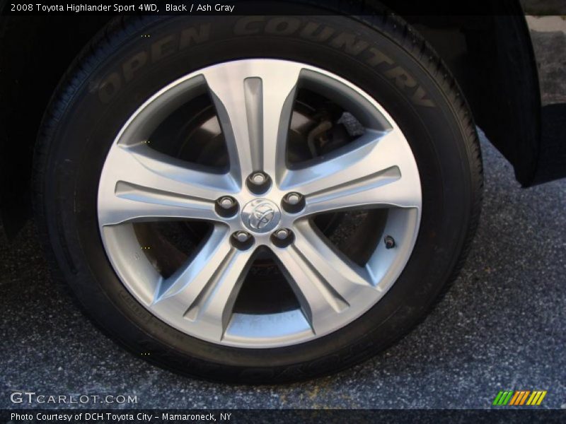 Black / Ash Gray 2008 Toyota Highlander Sport 4WD