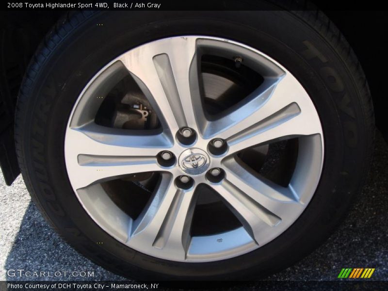 Black / Ash Gray 2008 Toyota Highlander Sport 4WD