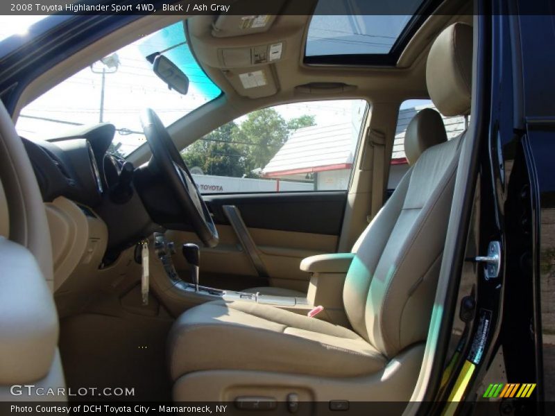 Black / Ash Gray 2008 Toyota Highlander Sport 4WD