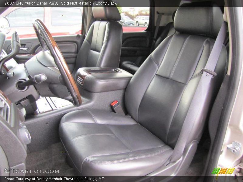 Gold Mist Metallic / Ebony Black 2007 GMC Yukon Denali AWD