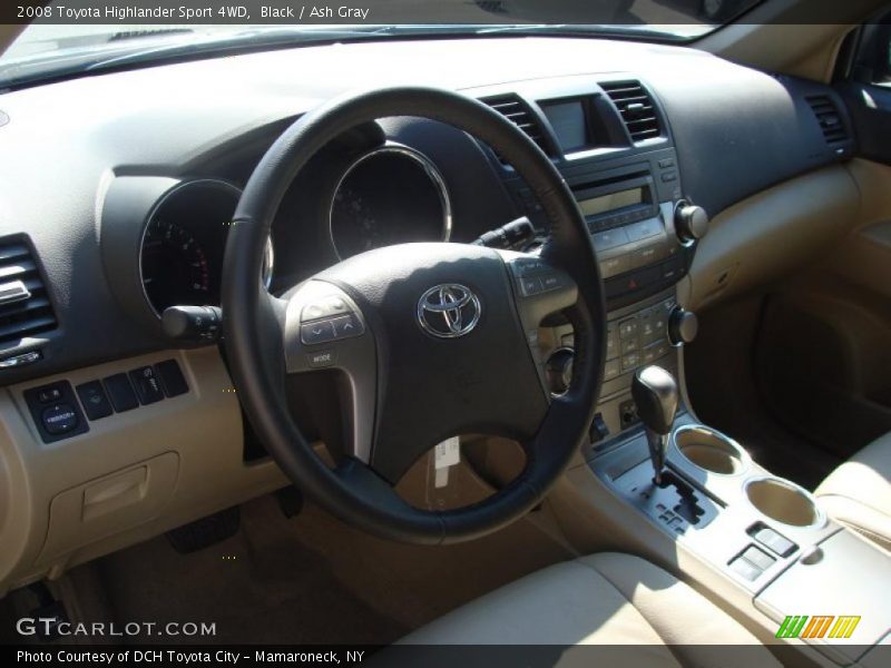 Black / Ash Gray 2008 Toyota Highlander Sport 4WD