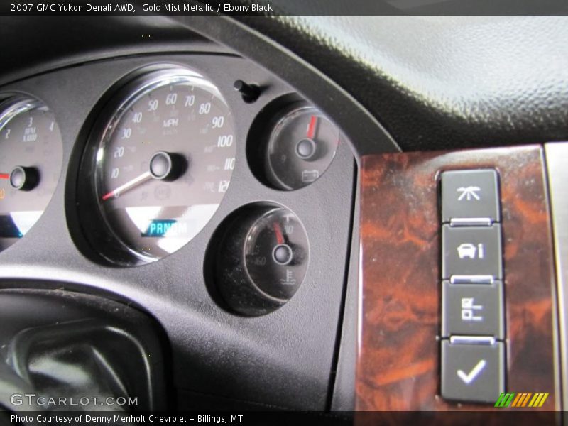 Gold Mist Metallic / Ebony Black 2007 GMC Yukon Denali AWD