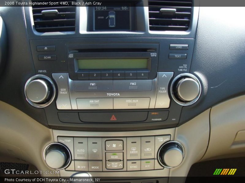 Black / Ash Gray 2008 Toyota Highlander Sport 4WD