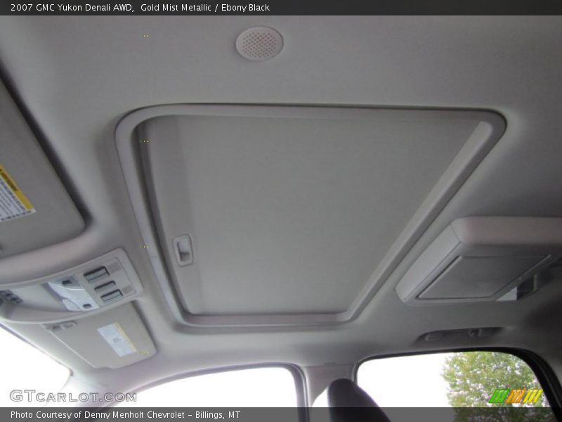 Gold Mist Metallic / Ebony Black 2007 GMC Yukon Denali AWD