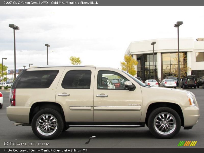 Gold Mist Metallic / Ebony Black 2007 GMC Yukon Denali AWD
