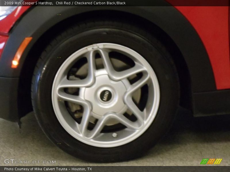 Chili Red / Checkered Carbon Black/Black 2009 Mini Cooper S Hardtop