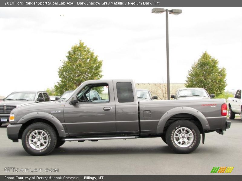 Dark Shadow Grey Metallic / Medium Dark Flint 2010 Ford Ranger Sport SuperCab 4x4