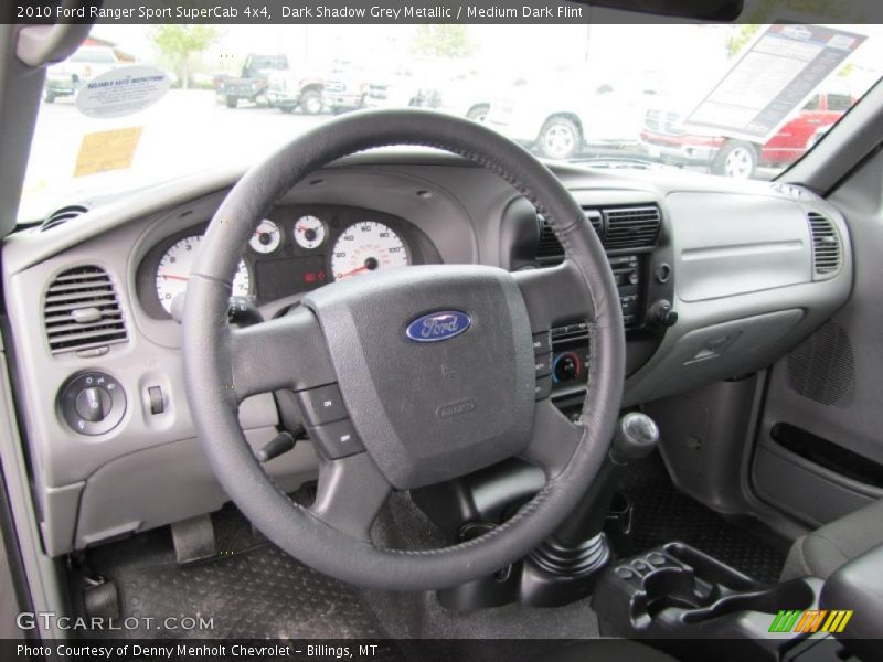 Dark Shadow Grey Metallic / Medium Dark Flint 2010 Ford Ranger Sport SuperCab 4x4