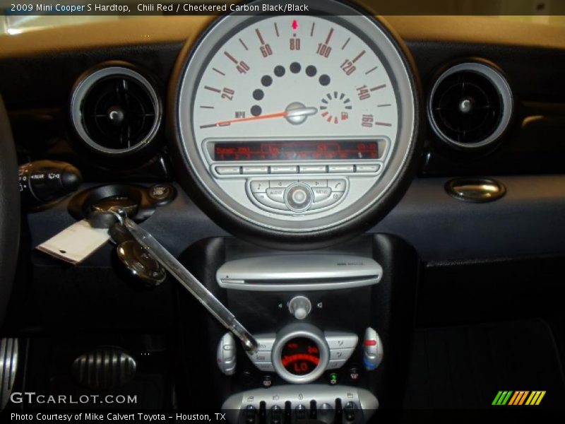 Chili Red / Checkered Carbon Black/Black 2009 Mini Cooper S Hardtop