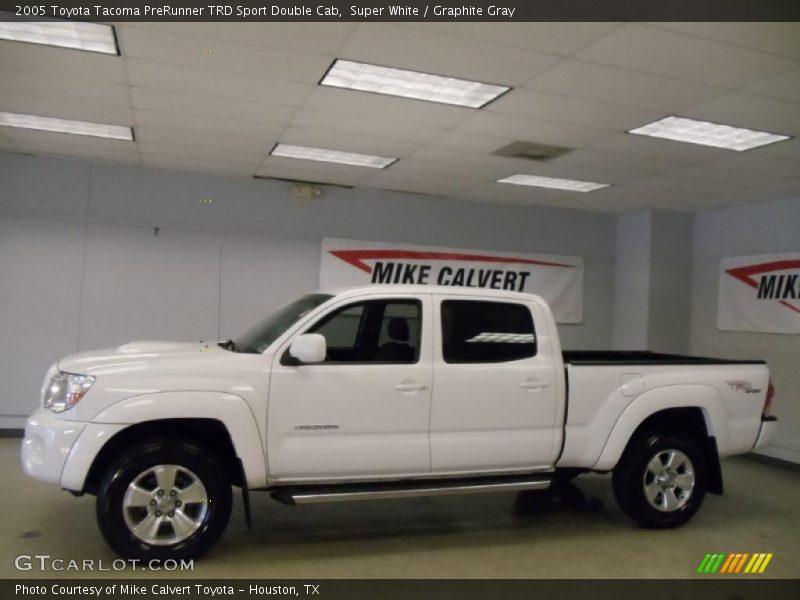 Super White / Graphite Gray 2005 Toyota Tacoma PreRunner TRD Sport Double Cab