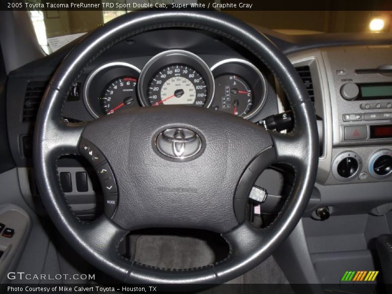Super White / Graphite Gray 2005 Toyota Tacoma PreRunner TRD Sport Double Cab