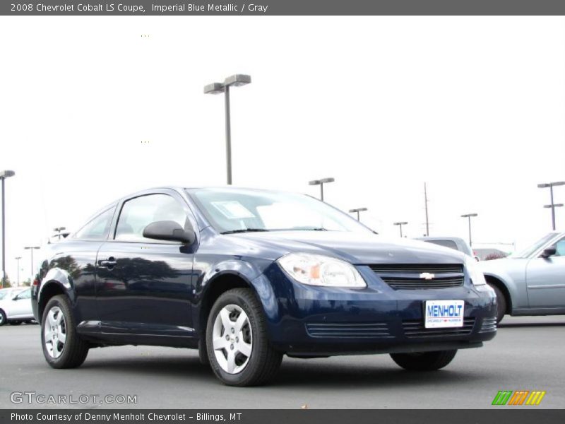 Imperial Blue Metallic / Gray 2008 Chevrolet Cobalt LS Coupe