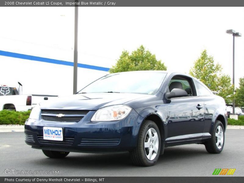 Imperial Blue Metallic / Gray 2008 Chevrolet Cobalt LS Coupe