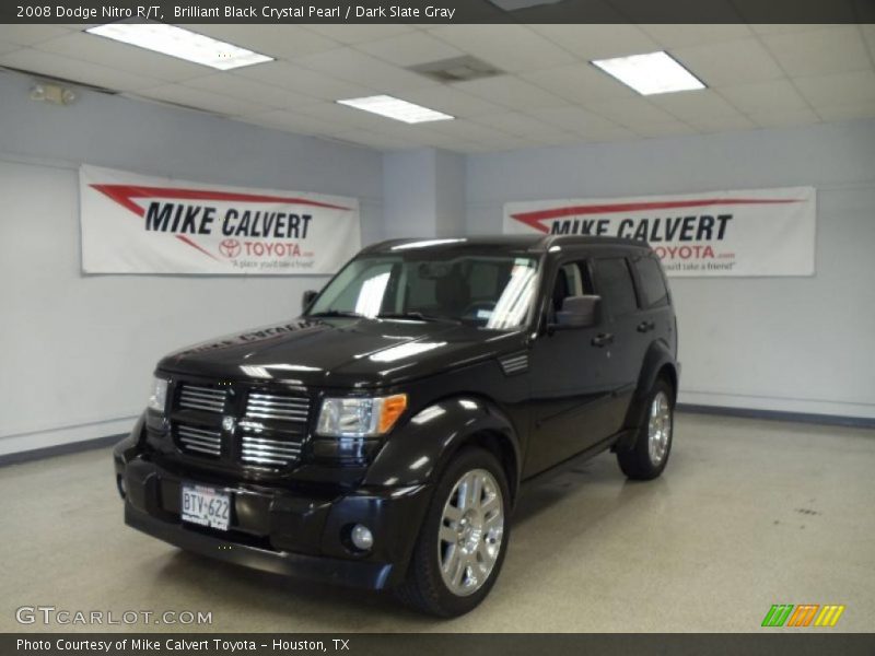 Brilliant Black Crystal Pearl / Dark Slate Gray 2008 Dodge Nitro R/T