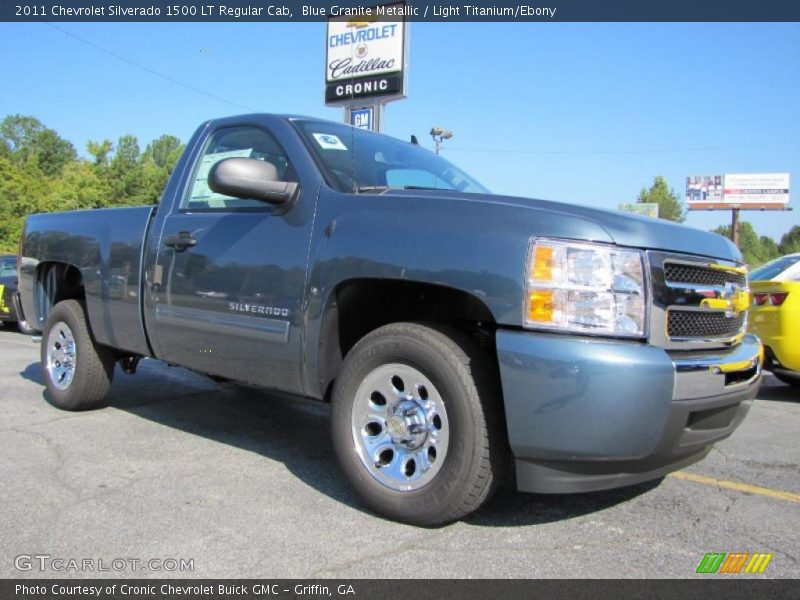 Blue Granite Metallic / Light Titanium/Ebony 2011 Chevrolet Silverado 1500 LT Regular Cab