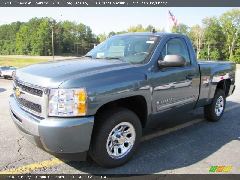 Blue Granite Metallic / Light Titanium/Ebony 2011 Chevrolet Silverado 1500 LT Regular Cab