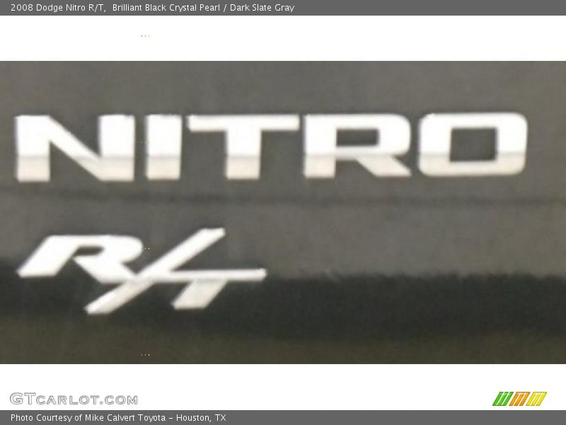 Brilliant Black Crystal Pearl / Dark Slate Gray 2008 Dodge Nitro R/T