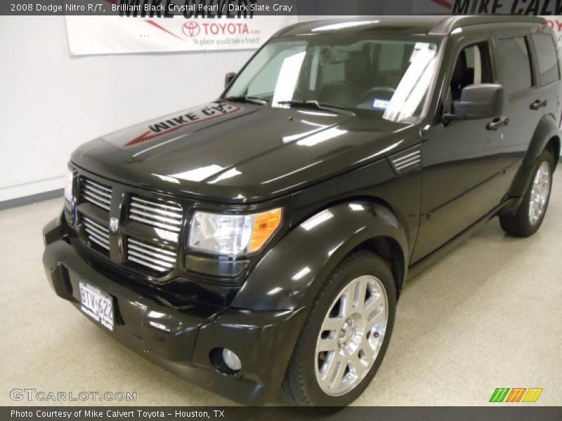 Brilliant Black Crystal Pearl / Dark Slate Gray 2008 Dodge Nitro R/T