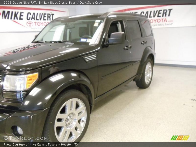 Brilliant Black Crystal Pearl / Dark Slate Gray 2008 Dodge Nitro R/T