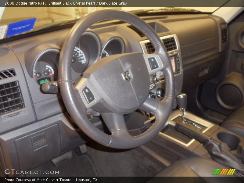 Brilliant Black Crystal Pearl / Dark Slate Gray 2008 Dodge Nitro R/T