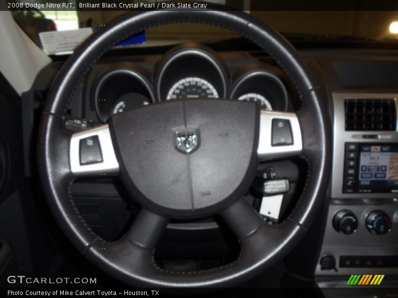 Brilliant Black Crystal Pearl / Dark Slate Gray 2008 Dodge Nitro R/T