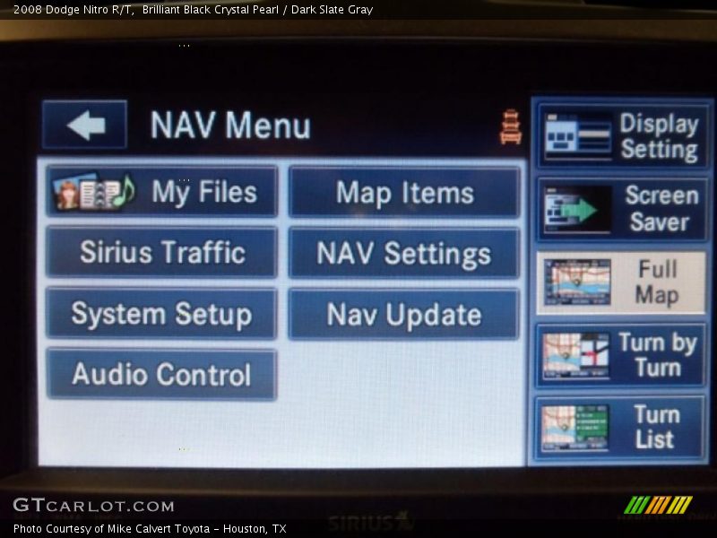 Brilliant Black Crystal Pearl / Dark Slate Gray 2008 Dodge Nitro R/T