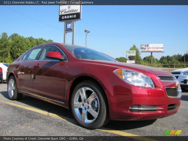 Red Jewel Tintcoat / Cocoa/Cashmere 2011 Chevrolet Malibu LT