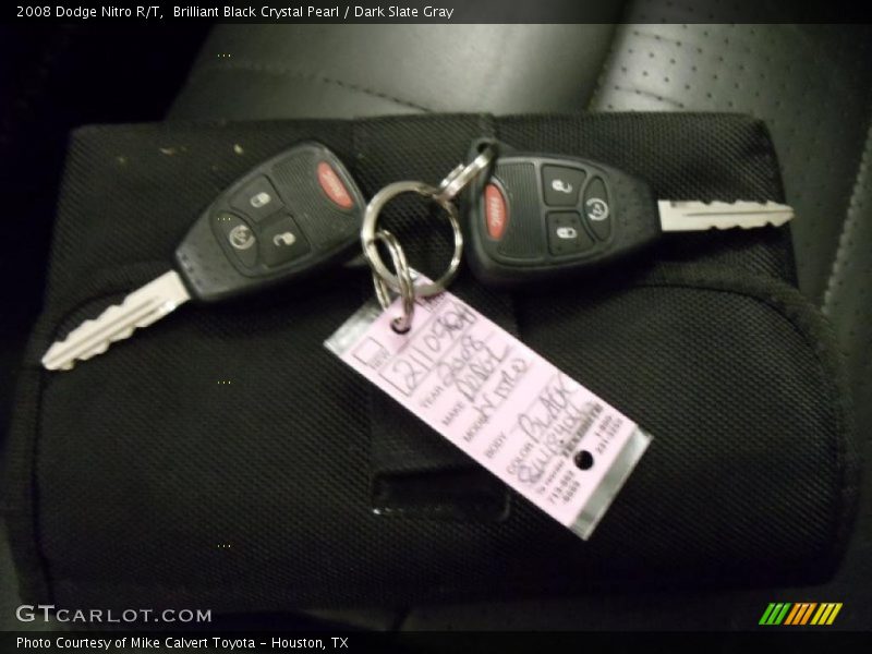 Brilliant Black Crystal Pearl / Dark Slate Gray 2008 Dodge Nitro R/T