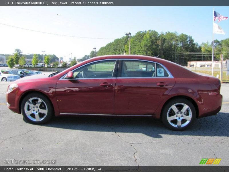 Red Jewel Tintcoat / Cocoa/Cashmere 2011 Chevrolet Malibu LT