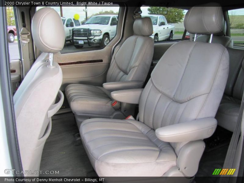 Bright White / Taupe 2000 Chrysler Town & Country Limited