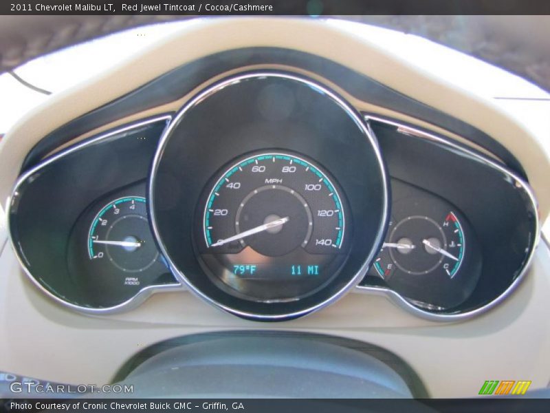 Red Jewel Tintcoat / Cocoa/Cashmere 2011 Chevrolet Malibu LT