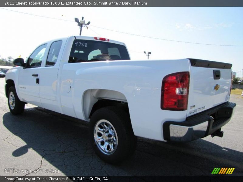 Summit White / Dark Titanium 2011 Chevrolet Silverado 1500 LS Extended Cab