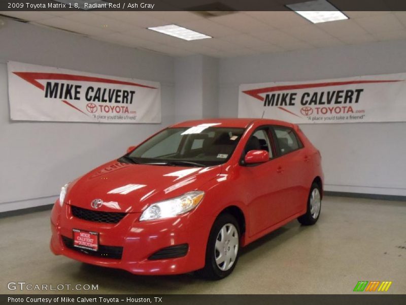 Radiant Red / Ash Gray 2009 Toyota Matrix 1.8