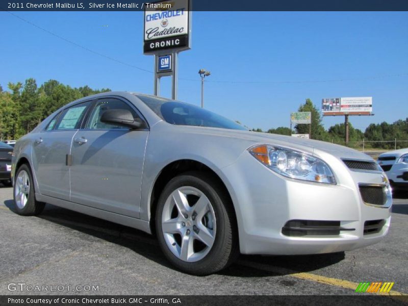 Silver Ice Metallic / Titanium 2011 Chevrolet Malibu LS