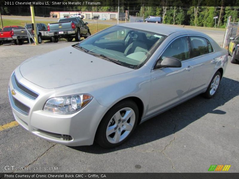 Silver Ice Metallic / Titanium 2011 Chevrolet Malibu LS