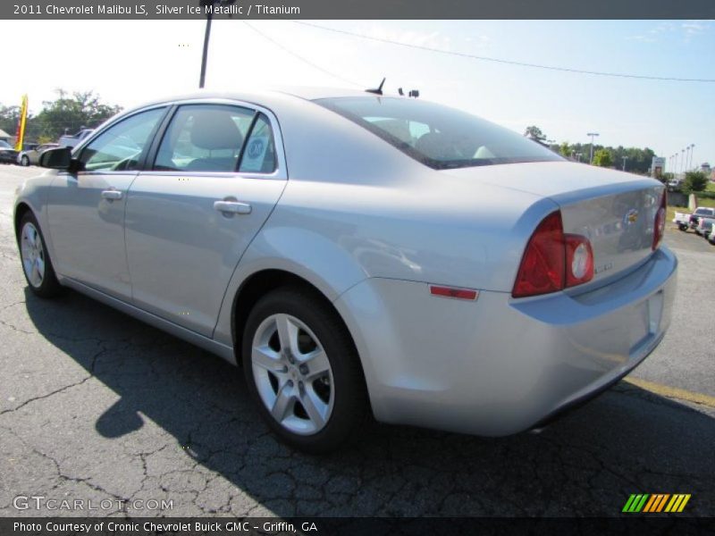 Silver Ice Metallic / Titanium 2011 Chevrolet Malibu LS