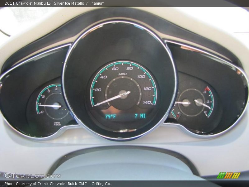 Silver Ice Metallic / Titanium 2011 Chevrolet Malibu LS