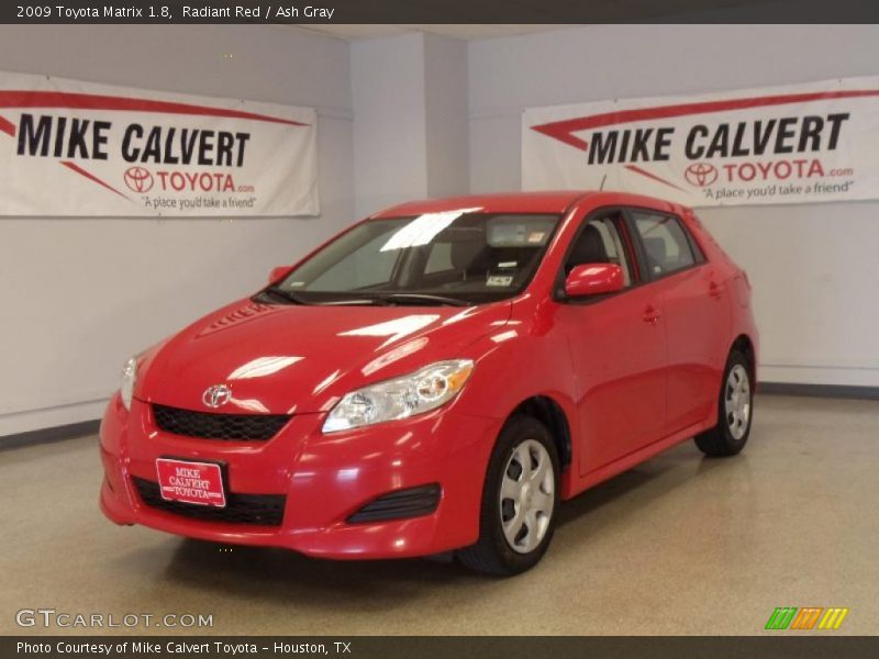 Radiant Red / Ash Gray 2009 Toyota Matrix 1.8