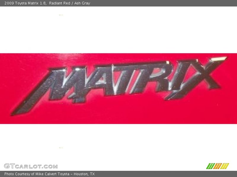 Radiant Red / Ash Gray 2009 Toyota Matrix 1.8