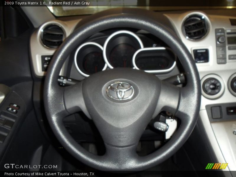 Radiant Red / Ash Gray 2009 Toyota Matrix 1.8