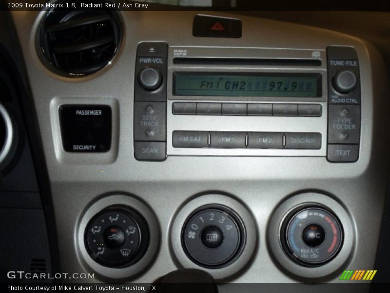 Radiant Red / Ash Gray 2009 Toyota Matrix 1.8