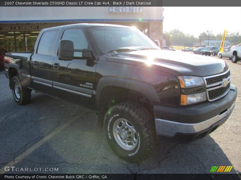 Black / Dark Charcoal 2007 Chevrolet Silverado 2500HD Classic LT Crew Cab 4x4