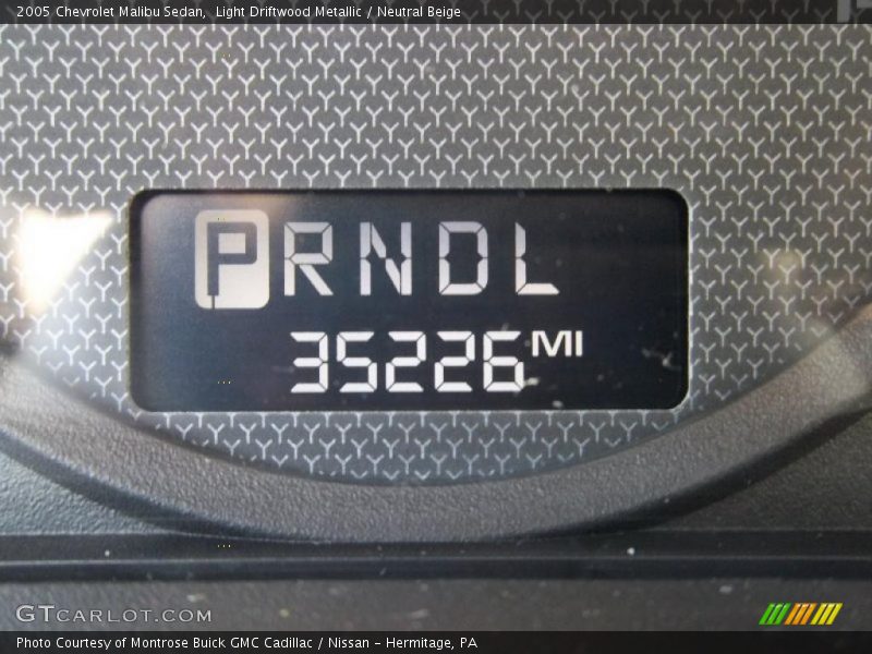 Light Driftwood Metallic / Neutral Beige 2005 Chevrolet Malibu Sedan