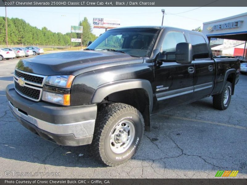 Black / Dark Charcoal 2007 Chevrolet Silverado 2500HD Classic LT Crew Cab 4x4